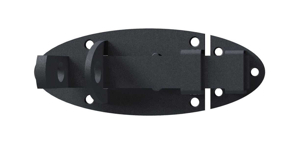 Schlossriegel Ovado grau 90x44mm