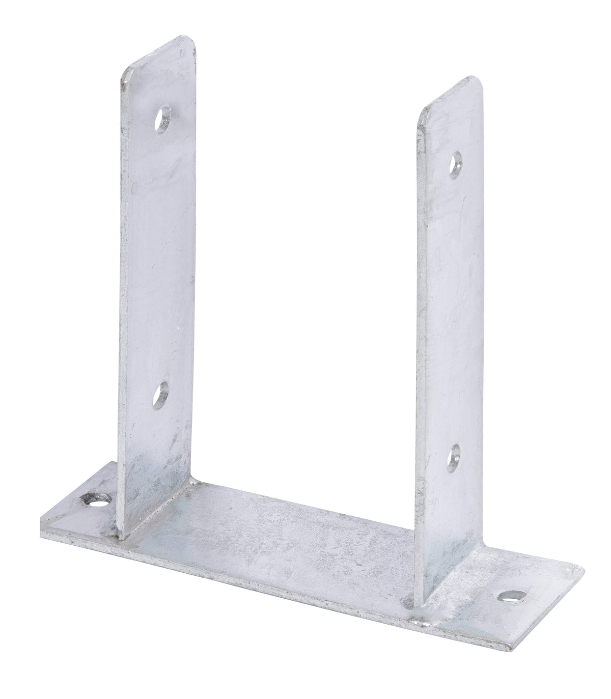 U-Pfostenträger Typ345 feuerverzinkt zum Aufschrauben 121x200mm