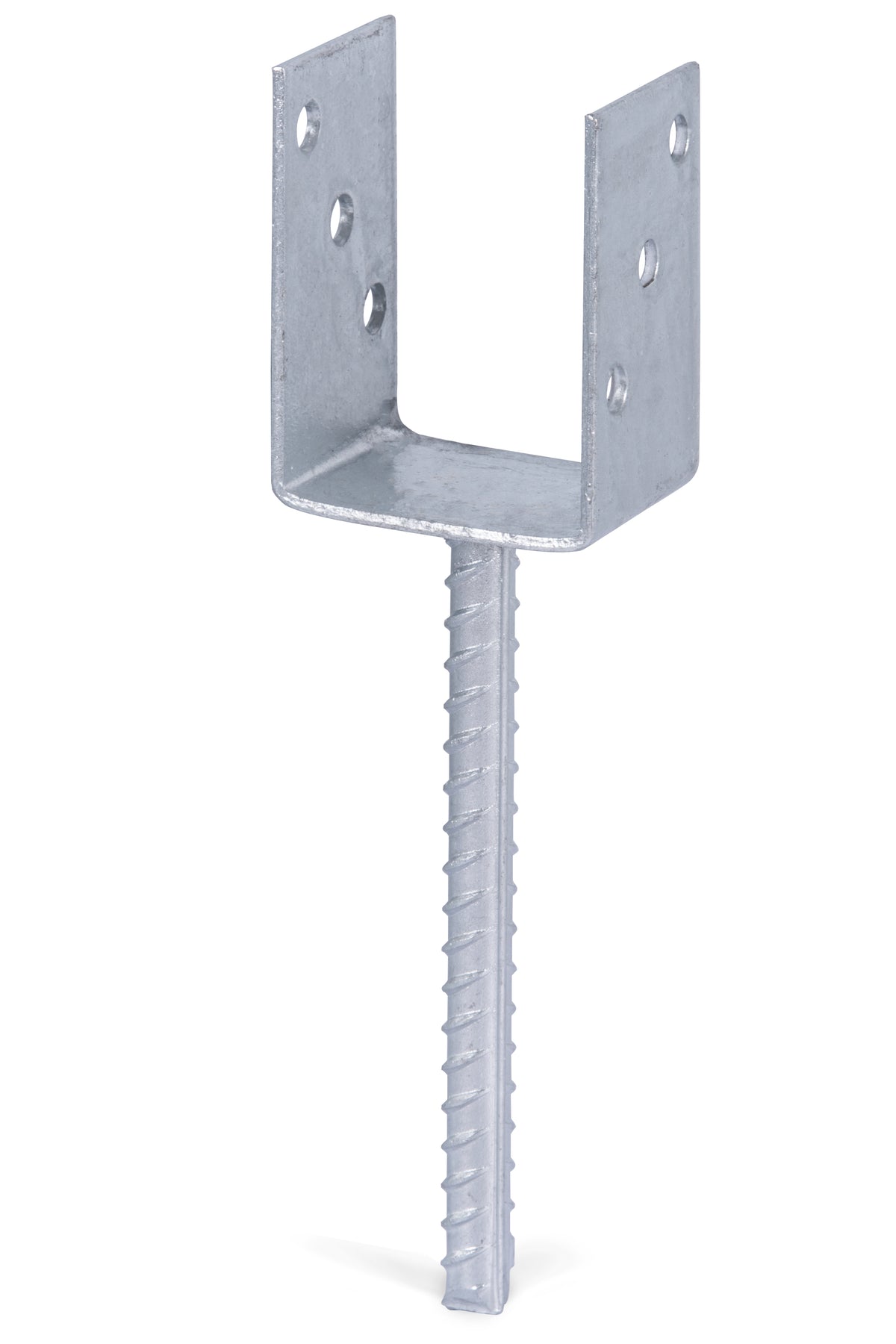 U-Pfostenträger/Riffelstahl Typ327feuerverzinkt zum Einbetonieren 75x104mm
