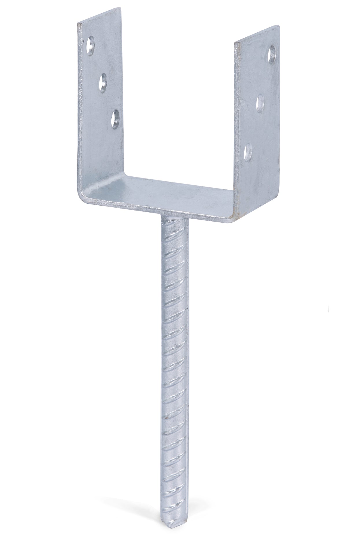 U-Pfostenträger/Riffelstahl Typ327feuerverzinkt zum Einbetonieren101x104mm