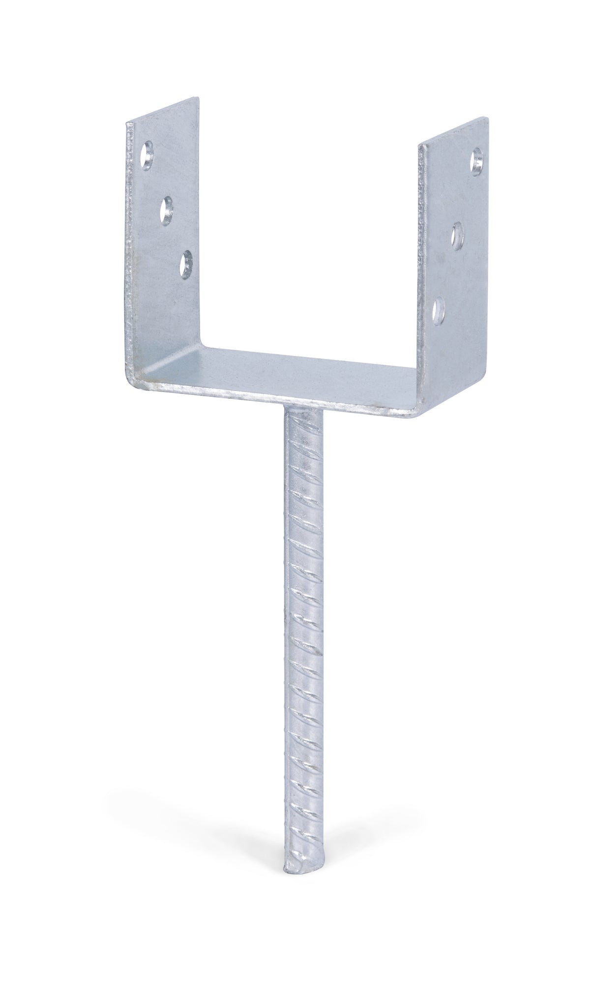 U-Pfostenträger/Riffelstahl Typ327feuerverzinkt zum Einbetonieren121x104mm