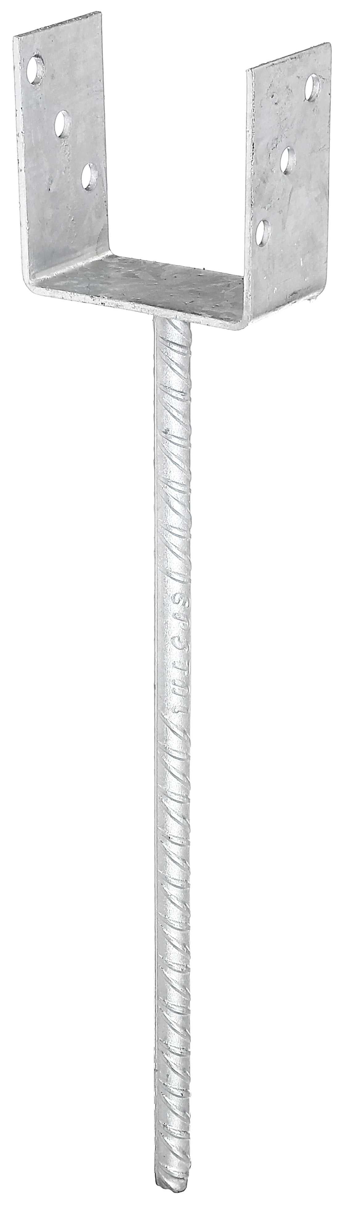 U-Pfostenträger/Riffelstahl Typ369feuerverzinkt zum Einbetonieren 101x100mm