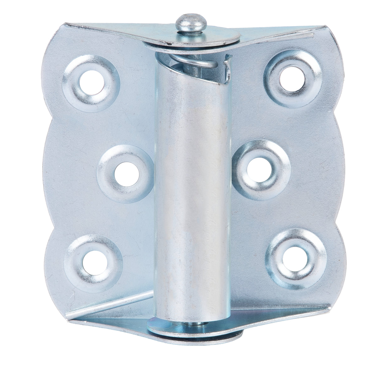 Scharnier selbstschließend blau verzinkt 70x65mm