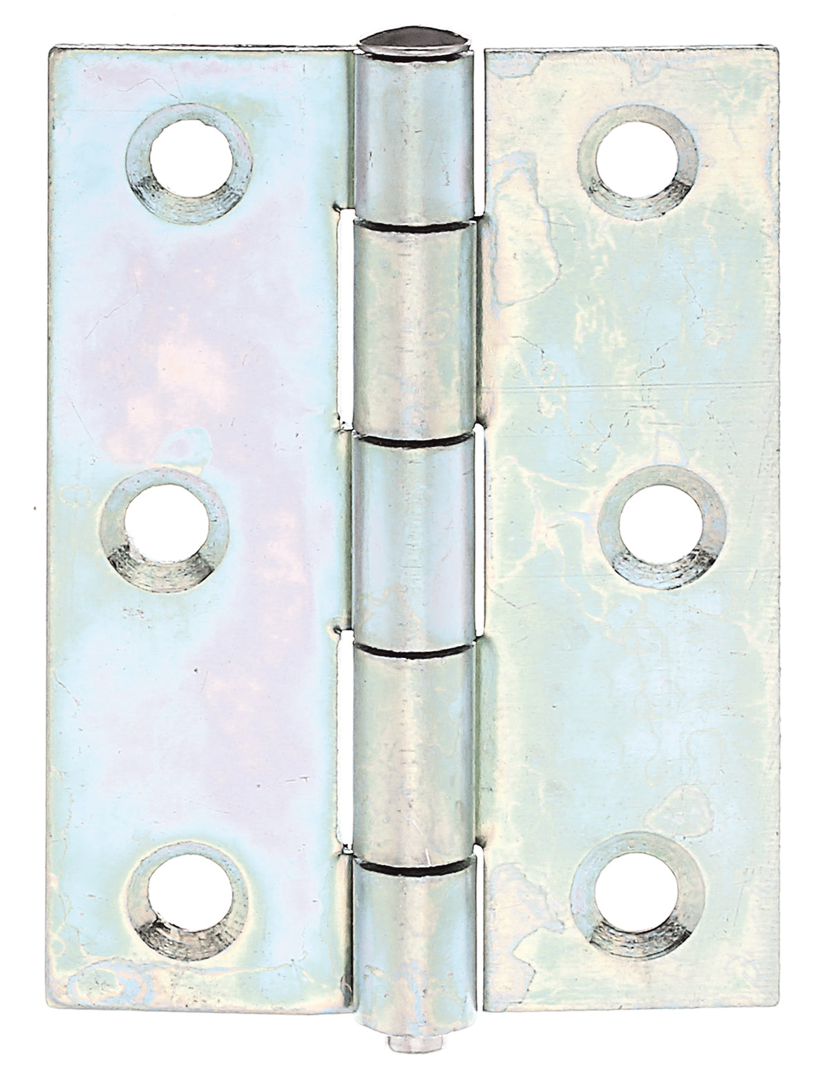 Scharnier/VA-Stift lose galvanisch gelb verzinkt.63x45x1,5 mm