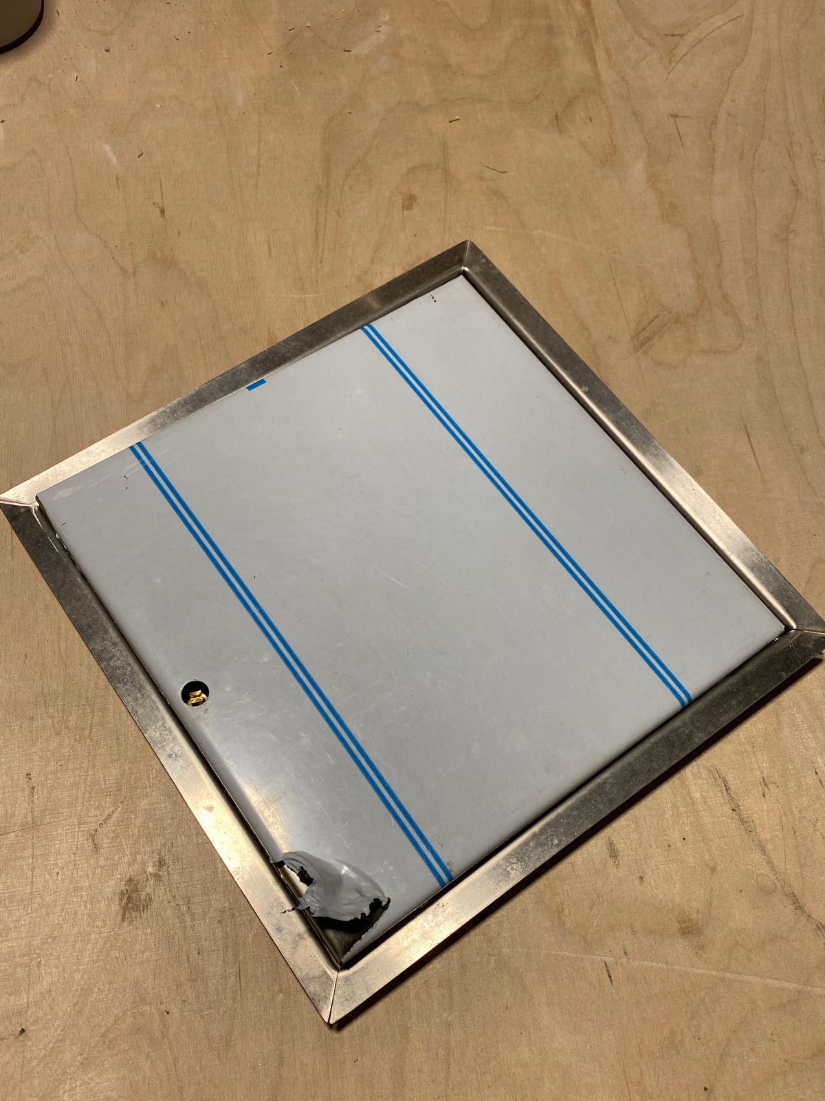 Softline Revisionstür 2. Wahl - edelstahl - 250 x 250 mm