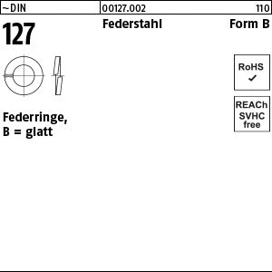 DIN 127 Federstahl B - Federringe