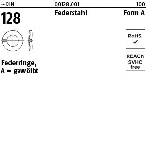 DIN 128 Federstahl A - Federringe