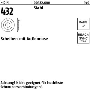 DIN 432 Stahl - Scheiben