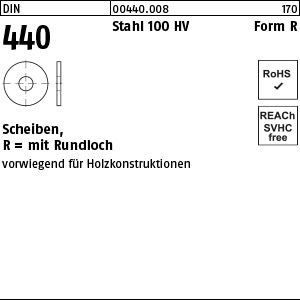 DIN 440 Stahl R - Scheiben