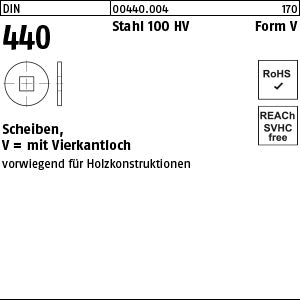 DIN 440 Stahl V - Scheiben