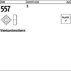 DIN 557 5 - Vierkantmuttern