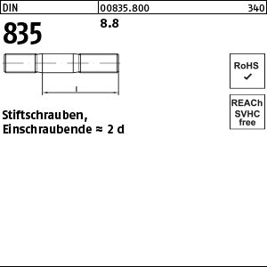 DIN 835 8.8 - Stiftschrauben