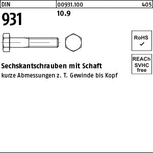 DIN 931 10.9 - Sechskantschrauben