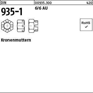 DIN 935 -1 6 - Kronenmuttern