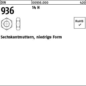 DIN 936 14 H - Sechskantmuttern