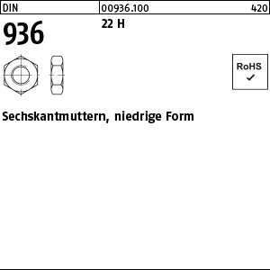 DIN 936 22 H - Sechskantmuttern
