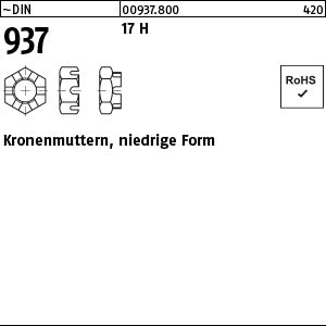 DIN 937 17 H - Kronenmuttern