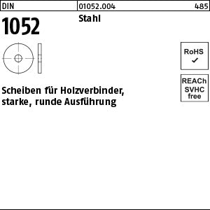 DIN 1052 Scheiben für Holzverb. St., x 6 ÜH - Scheiben