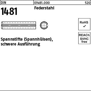 DIN 1481 Federstahl - Spannstifte