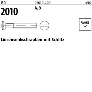 ISO 2010 4.8 - Linsensenkschrauben