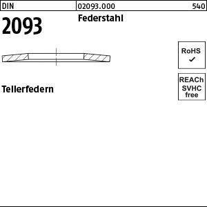 DIN 2093 Federstahl x 0, 3 - Tellerfedern