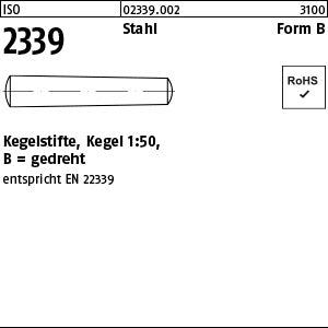 ISO 2339 9S20K B - Kegelstifte