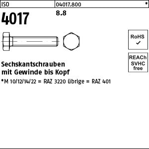 ISO 4017 8.8 - Sechskantschrauben