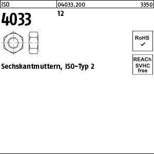 ISO 4033 12 - Sechskantmuttern