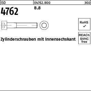 Zylinderschrauben mit Innensechskant - DIN 912 / ISO 4762 8.8