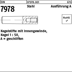 DIN 7978 Stahl A - Kegelstifte