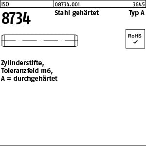 ISO 8734 Stahl -A - Zylinderstifte