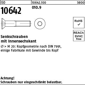 ISO 10642 010.9 - Senkschrauben