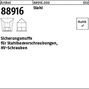 HV-Sicherungsmuffen Stahl - HV-Sicherungsmuffen