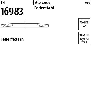 EN 16983 Stahl x 0, 3 - Tellerfedern