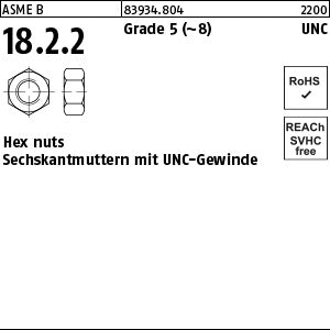 Hex nuts Grade 5 1/4 - 20 UNC - Hex nuts