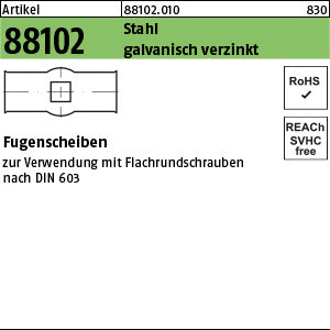 Fugenscheiben Stahl LW 9 galvanisch verzinkt - Fugenscheiben