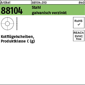 Kotflügelscheiben Stahl x1, 25 galvanisch verzinkt - Kotflügelscheiben