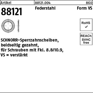 SCHNORR - Scheiben Federstahl VS - SCHNORR-Sperrzahnsch.
