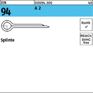 DIN 94 A2 rostfrei - Splinte