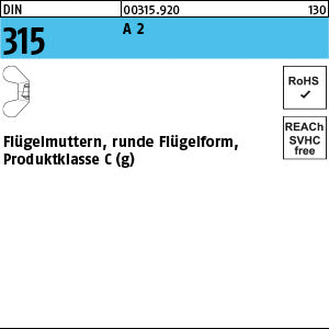 DIN 315 A2 - Flügelmuttern