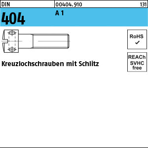 DIN 404 1.4305 rostfrei - Kreuzlochschrauben