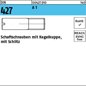 DIN 427 1.4305 rostfrei - Schaftschrauben