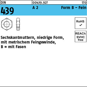 DIN 439 A2 BM - Sechskantmuttern