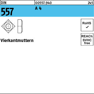 DIN 557 A4 - Vierkantmuttern