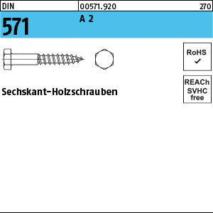 DIN 571 A2 - Sechskant-Holzschrauben
