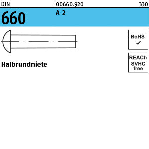 DIN 660 A2 - Halbrundniete
