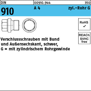 DIN 910 A4 G 1/8 A A - Verschlussschrauben
