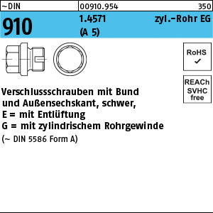 DIN 910 -2 1.4571 - Verschlussschrauben