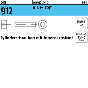 DIN 912 A4 - Zylinderschrauben