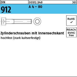 DIN 912 A4-80 A4-80 - Zylinderschrauben